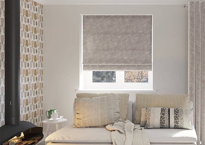Hardwick, Oyster - Twist&Fit Roman Blind - Image 3